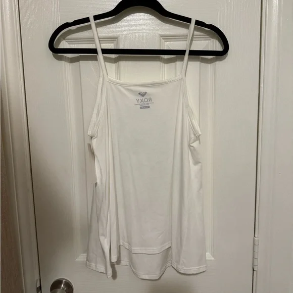 Roxy White Graphic Tank Top Size M - Picture 2 of 7